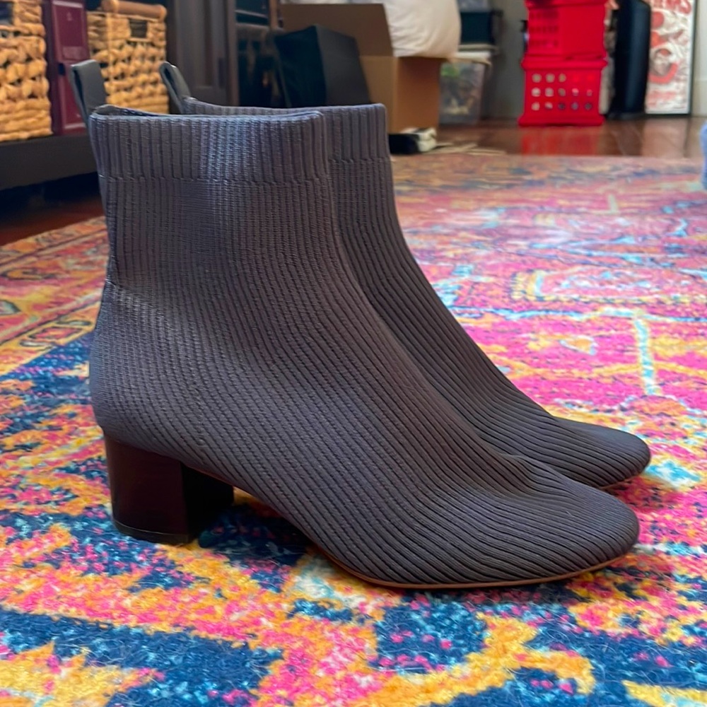 Everlane Sock Booties Gray